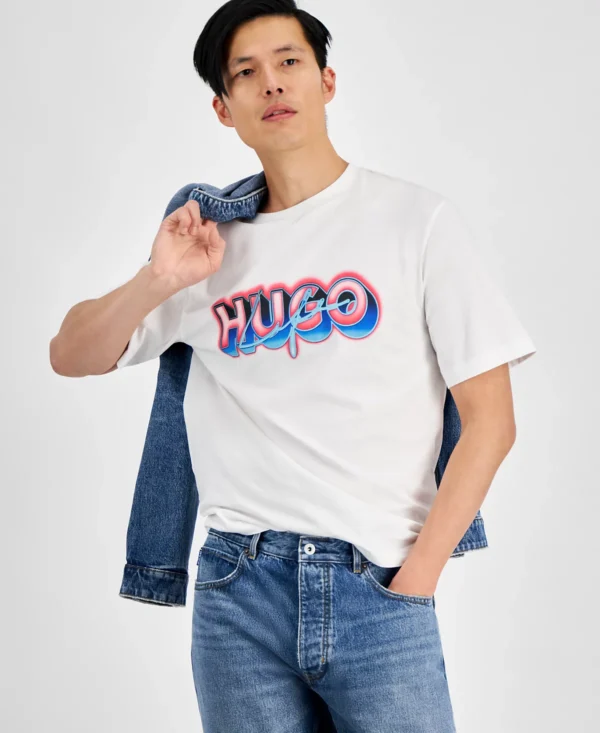 Hugo Boss Men's Regular-Fit Logo Graphic T-Shirt