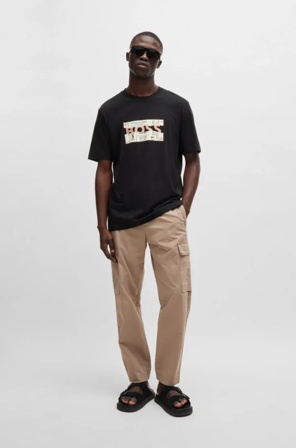Cotton-jersey T-shirt with logo detail - Image 3