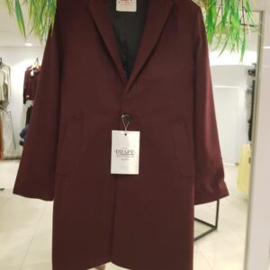 Drape Long Coat Red