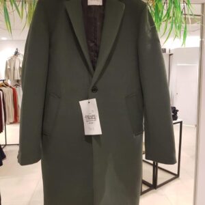 Drape Long Coat Green