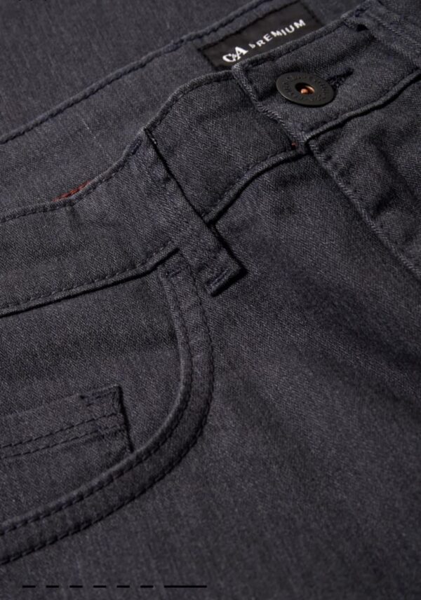 Plain  GREY Cotton 5 pocket pants from C&A - Image 2