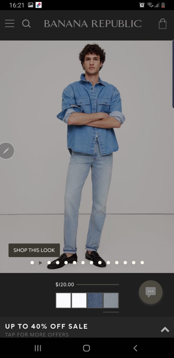 Banana republic sky blue
