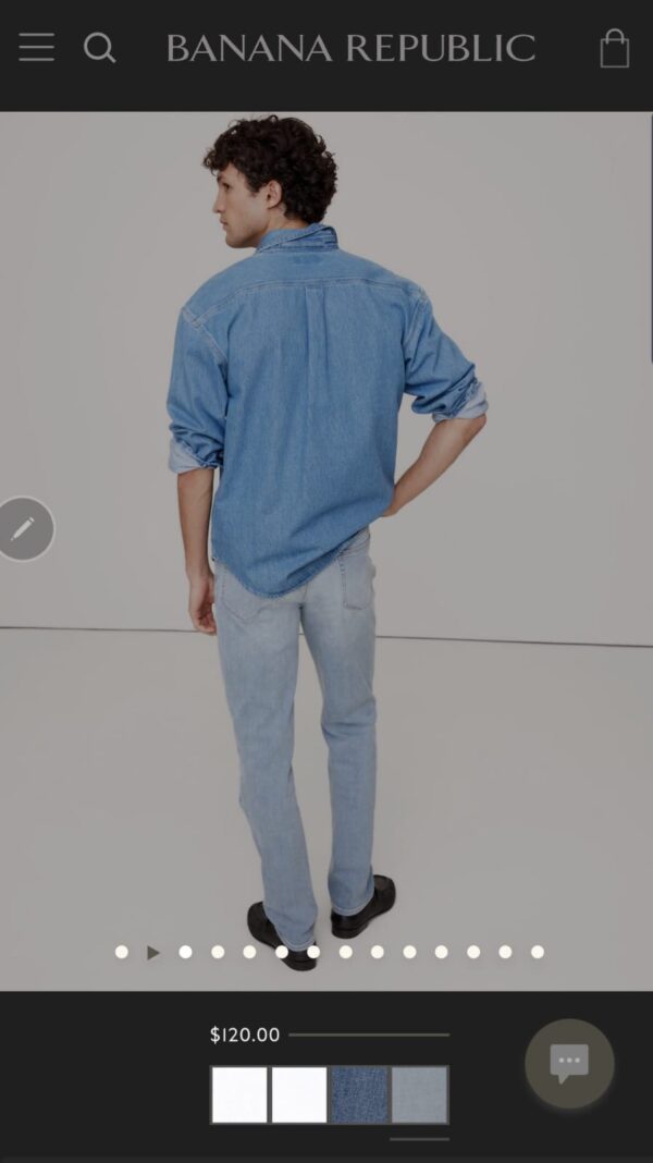 Banana republic sky blue - Image 2