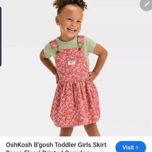 Osh kosh Frock red cordury kids