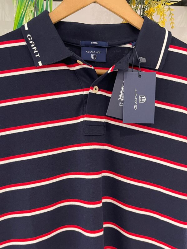 GANT STRIPE POLO RED