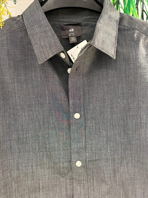 H&M DARK GREY SHIRT - Image 2