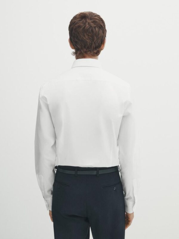 ZARA POPLIN SHIRT WHITE - Image 2