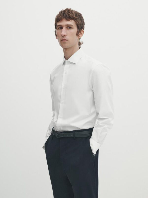 ZARA POPLIN SHIRT WHITE