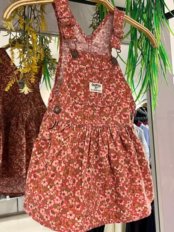 Osh kosh Frock red cordury kids - Image 3