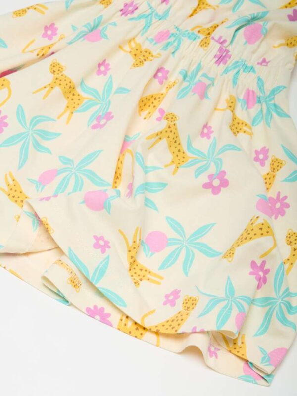 ovs yellow frock printed kids - Image 2