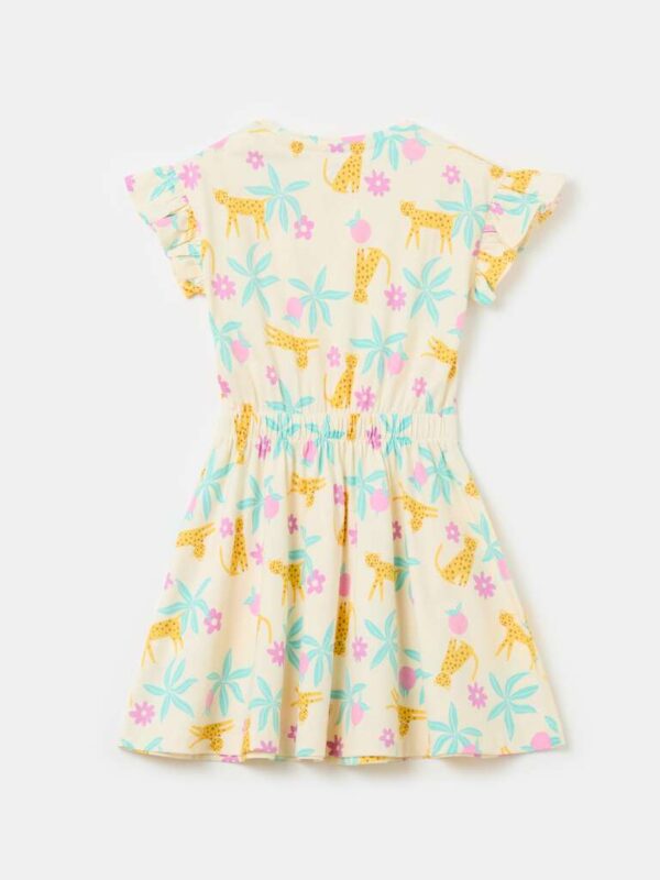 ovs yellow frock printed kids - Image 3